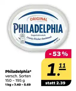NETTO Philadelphia frischkäse Angebot