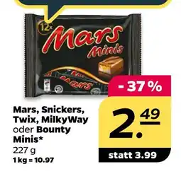 NETTO Mars mars, snickers, twix, milkyway oder bounty minis Angebot