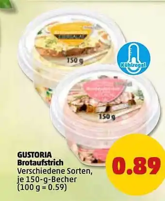 PENNY Gustoria Brotaufstrich 150g Becher Angebot