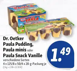 Nah & Frisch Dr. Oetker Paula Pudding, Paula minis oder Paula Snack Vanille Angebot