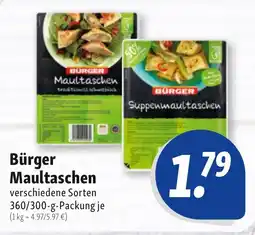 Nah & Frisch Bürger Maultaschen Angebot