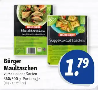 Nah & Frisch Bürger Maultaschen Angebot