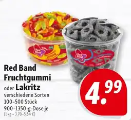 Nah & Frisch Red Band Fruchtgummi oder Lakritz Angebot