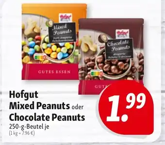 Nah & Frisch Hofgut Mixed Peanuts oder Chocolate Peanuts Angebot