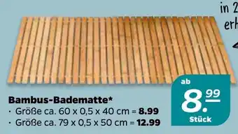 NETTO Bambus Badematte Angebot