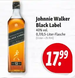 Nah & Frisch Johnnie Walker Black Label 40% vol. Angebot