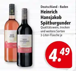 Nah & Frisch Baden Heinrich Hansjakob Spätburgunder Angebot