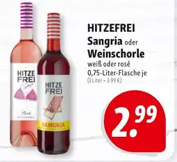 Nah & Frisch HITZEFREI Sangria oder Weinschorle Angebot
