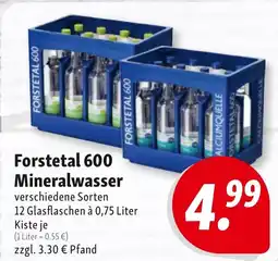 Nah & Frisch Forstetal 600 Mineralwasser Angebot
