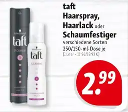 Nah & Frisch taft Haarspray, Haarlack oder Schaumfestiger Angebot
