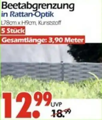 Wreesmann Beetabgrenzung in Rattan-Optik Angebot