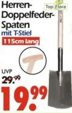 Wreesmann Herren- Doppelfeder- Spaten mit T-Stiel Angebot