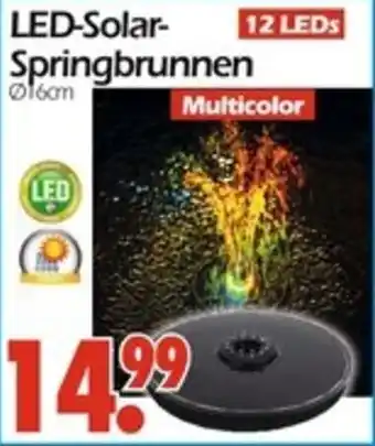 Wreesmann LED-Solar- Springbrunnen Angebot
