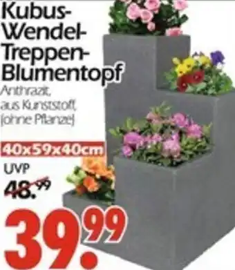 Wreesmann Kubus- Wendel Treppen- Blumentopf Angebot