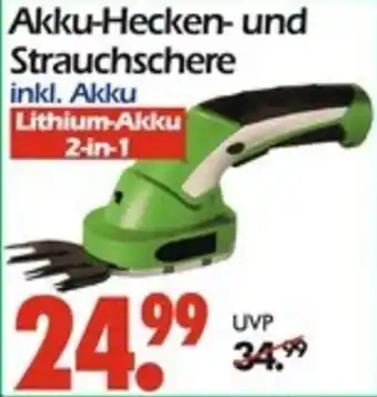 Wreesmann Akku-Hecken- und Strauchschere Angebot