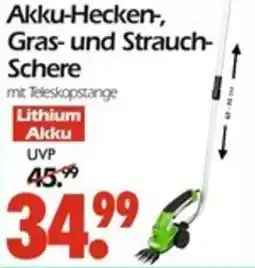 Wreesmann Akku-Hecken-, Gras- und Strauch- Schere Angebot