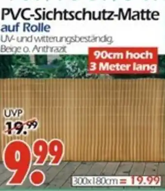 Wreesmann PVC-Sichtschutz-Matte Angebot
