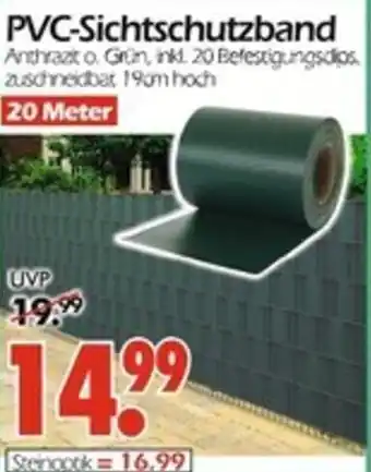 Wreesmann PVC-Sichtschutzband Angebot