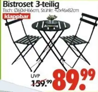 Wreesmann Bistroset 3-teilig Angebot