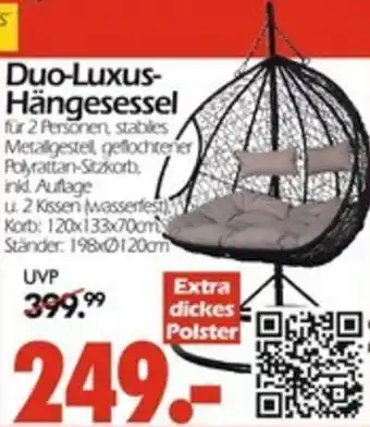 Wreesmann Duo-Luxus- Hängesessel Angebot