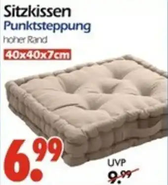 Wreesmann Sitzkissen Punktsteppung Angebot