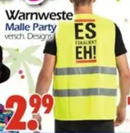 Wreesmann Warnweste Malle Party Angebot