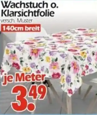 Wreesmann Wachstuch o. Klarsichtfolie Angebot