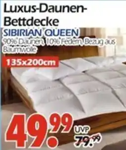 Wreesmann Luxus-Daunen- Bettdecke SIBIRIAN QUEEN Angebot