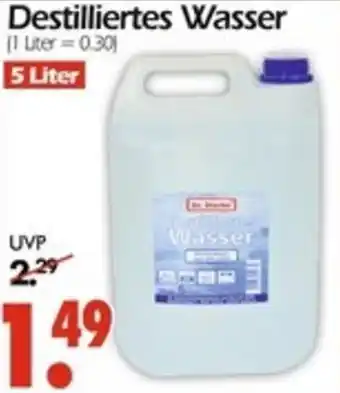 Wreesmann Destilliertes Wasser Angebot
