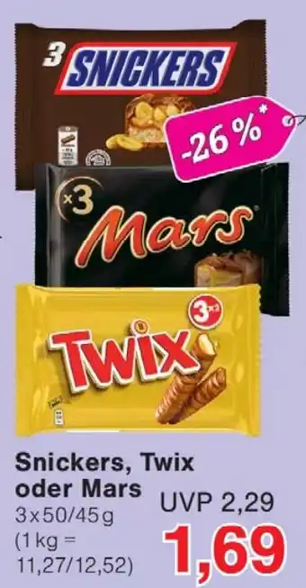 Wiglo Wunderland Snickers, Twix oder Mars Angebot