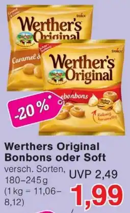 Wiglo Wunderland Werthers Original Bonbons oder Soft Angebot
