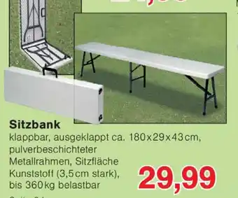 Wiglo Wunderland Sitzbank Angebot