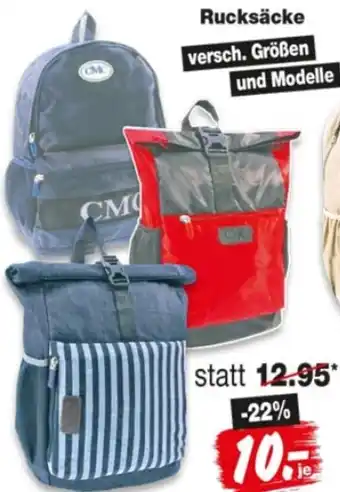 Repo Markt Rucksäcke Angebot
