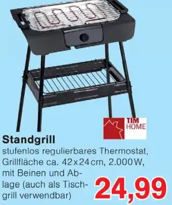 Wiglo Wunderland TIM HOME Standgrill Angebot