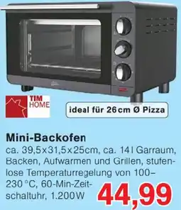Wiglo Wunderland TIM HOME Mini-Backofen Angebot
