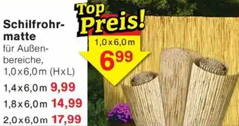 Wiglo Wunderland Schilfrohrmatte Angebot
