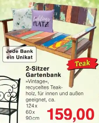 Wiglo Wunderland 2-Sitzer Gartenbank Angebot
