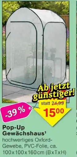 Wiglo Wunderland Pop-Up Gewächshaus Angebot
