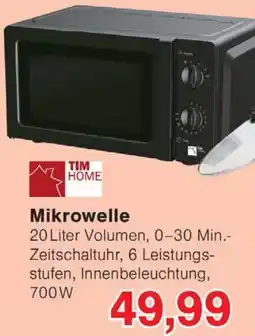 Wiglo Wunderland TIM HOME Mikrowelle Angebot