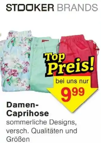 Wiglo Wunderland STOOKER BRANDS Damen Caprihose Angebot