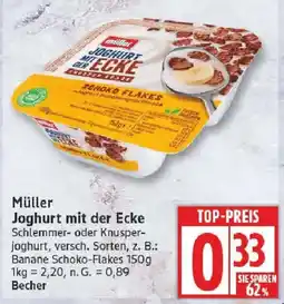 Edeka Müller Joghurt mit der Ecke Angebot