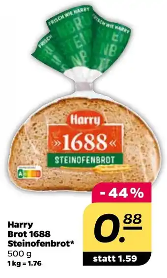 NETTO Harry Brot 1688 Steinofenbrot 500g Angebot