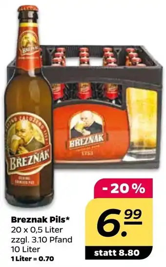 NETTO Breznak Pils 20x0,5L Angebot