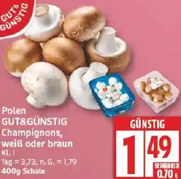 Edeka Polen GUT&GÜNSTIG Champignons Angebot