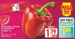 Edeka Niederlande / Spanien GUT&GÜNSTIG Paprika, rot Angebot