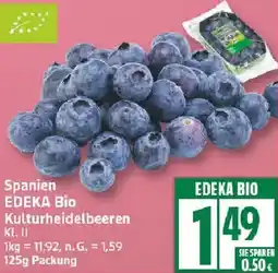 Edeka Spanien EDEKA BIO Kulturheidelbeeren Angebot