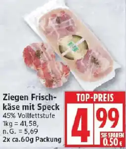 Edeka Ziegen Frischkäse mit Speck Angebot