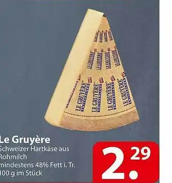 Famila Nord Ost Le Gruyere Angebot