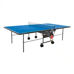 Netto Marken-Discount Sponeta Outdoor Tischtennisplatte mit Schlägerset und Abdeckhülle blau Angebot