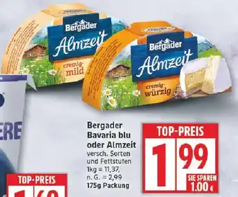 Edeka Bergader Bavaria blu oder Almzeit Angebot